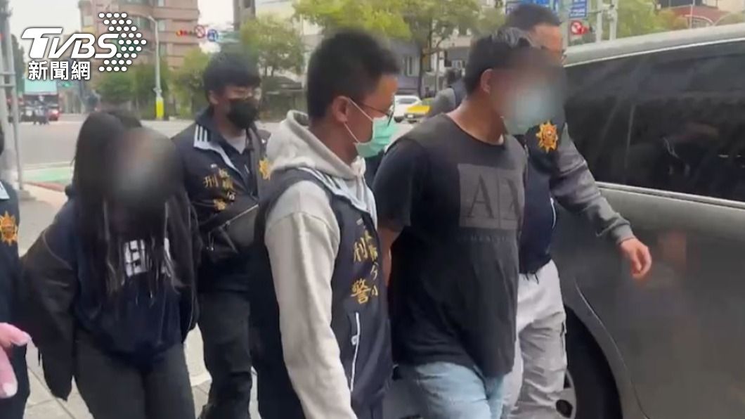 廖姓酒店妹和劉姓姊夫遭警方逮捕。(圖/TVBS)