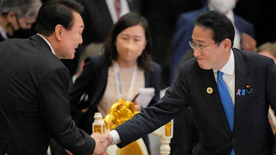 本次會談將是日韓睽違5年舉辦領袖會談,也是尹錫悅上任以來首次出訪日本。(圖/達志影像美聯社)