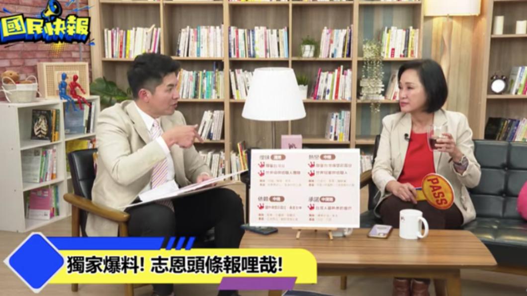 國民黨智庫執行長柯志恩接受TVBS網路節目《國民快報》主持人謝曜州專訪。(圖/國民快報youtube)