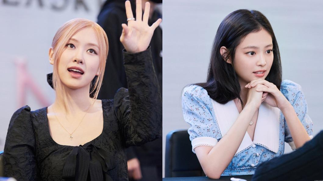 BLACKPINK成員Rosé(左)、Jennie。(圖/翻攝自BLACKPINK官方臉書)