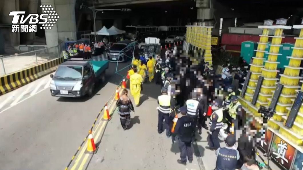 蘆洲角頭母喪公祭 210名警力盯場盤查防黑幫滋事