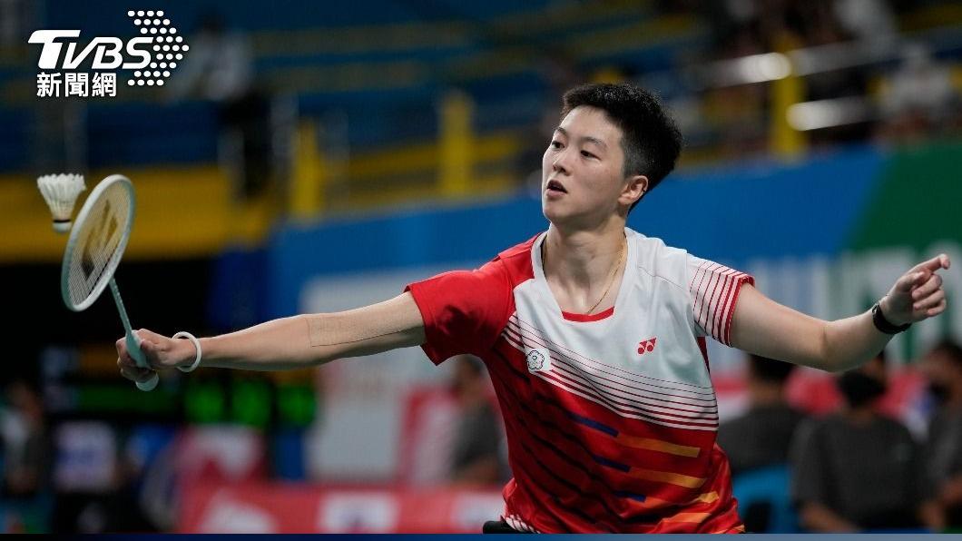 白馭珀對上丹麥選手。（圖／達志影像美聯社）
