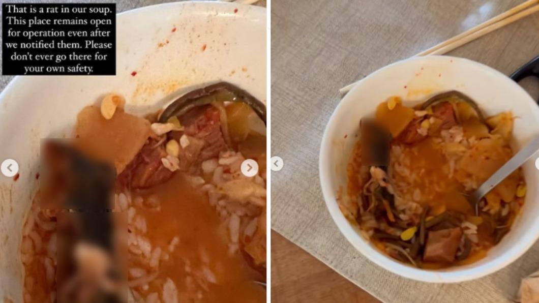 紐約韓國餐廳湯飯撈出「死老鼠」 她狂嘔:都吃了一半