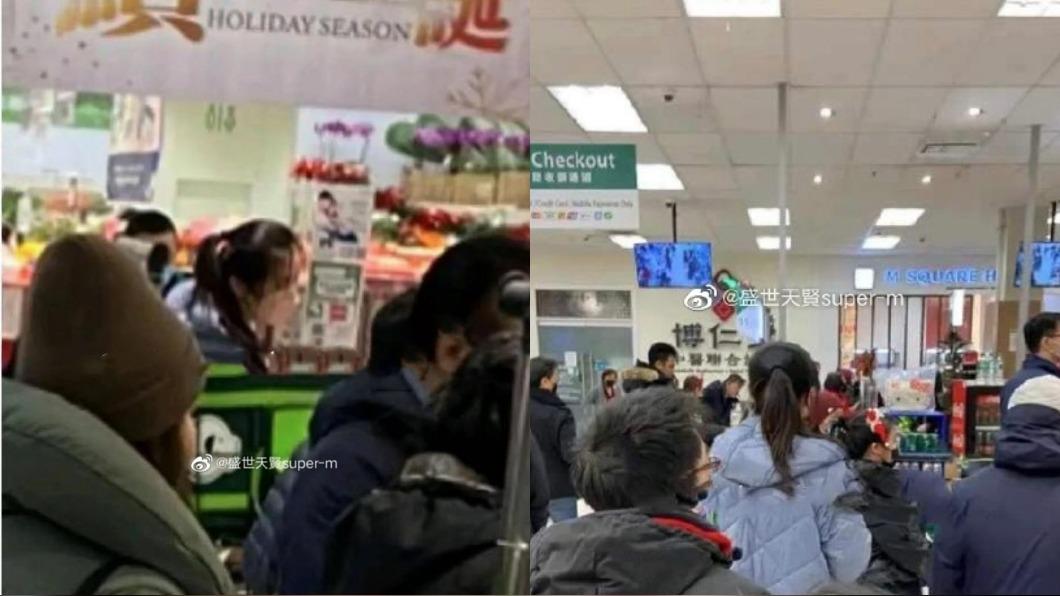 有網友在超市巧遇王祖賢。(圖/翻攝自盛事天賢微博)