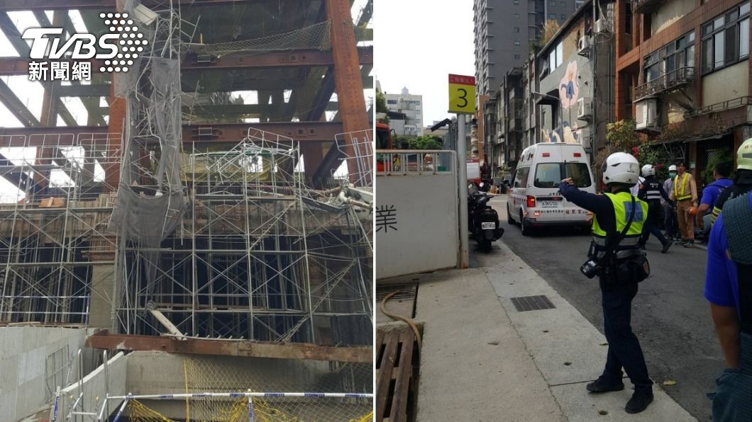 快訊/拆除作業出意外 北市工地驚傳鋼梁掉落工人墜樓送醫