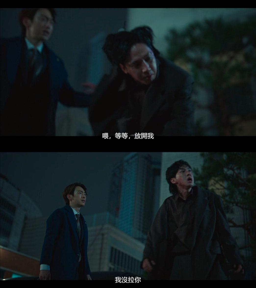 為了虛張聲勢,全宰寯要根本沒拉他的律師不要攔阻自己。(圖/翻攝自Netflix)