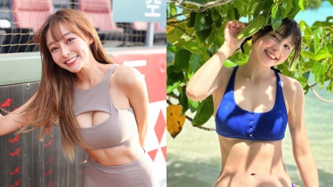 林襄（左）和峮峮同樣擁有甜美外表、傲人好身材。（圖／翻攝自林襄、峮峮IG）