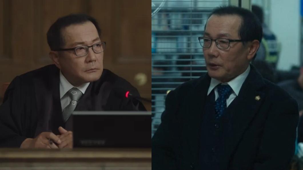 權範澤在兩部戲中分別飾演律師、法官。(圖/翻攝自Netflix)
