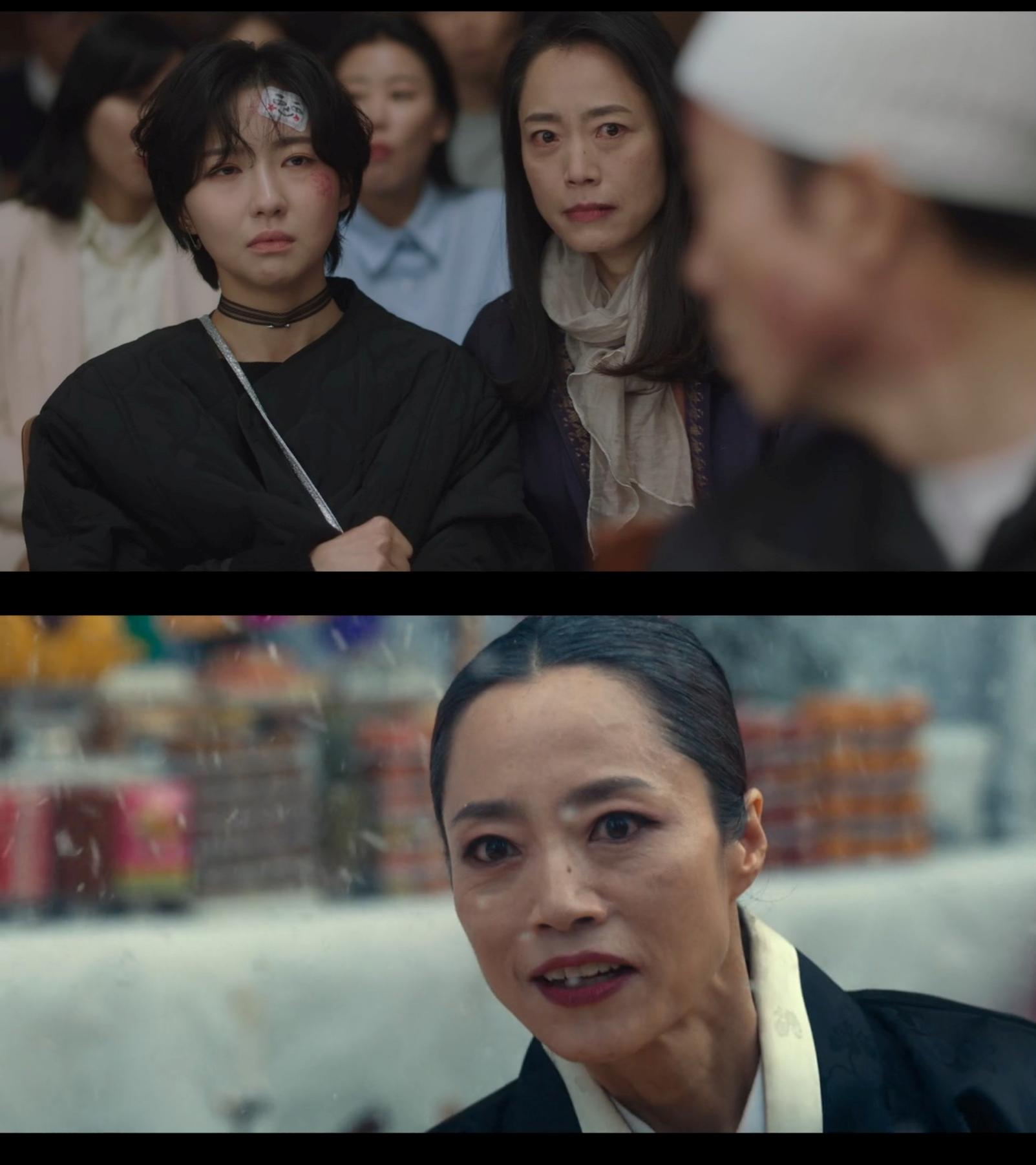 《黑暗榮耀》的巫女沒想到居然是「董格拉米」的媽媽。(圖/翻攝自Netflix)