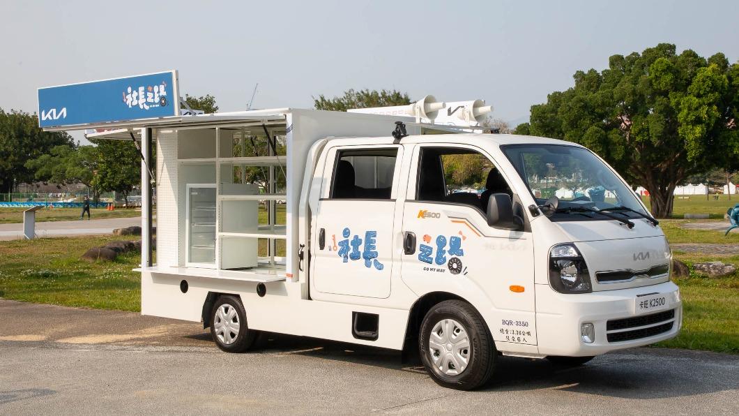 「旺財號」移動商店車是由Lulu(黃路梓茵)的妹妹「路馬力」所設計的。(圖/東森提供)