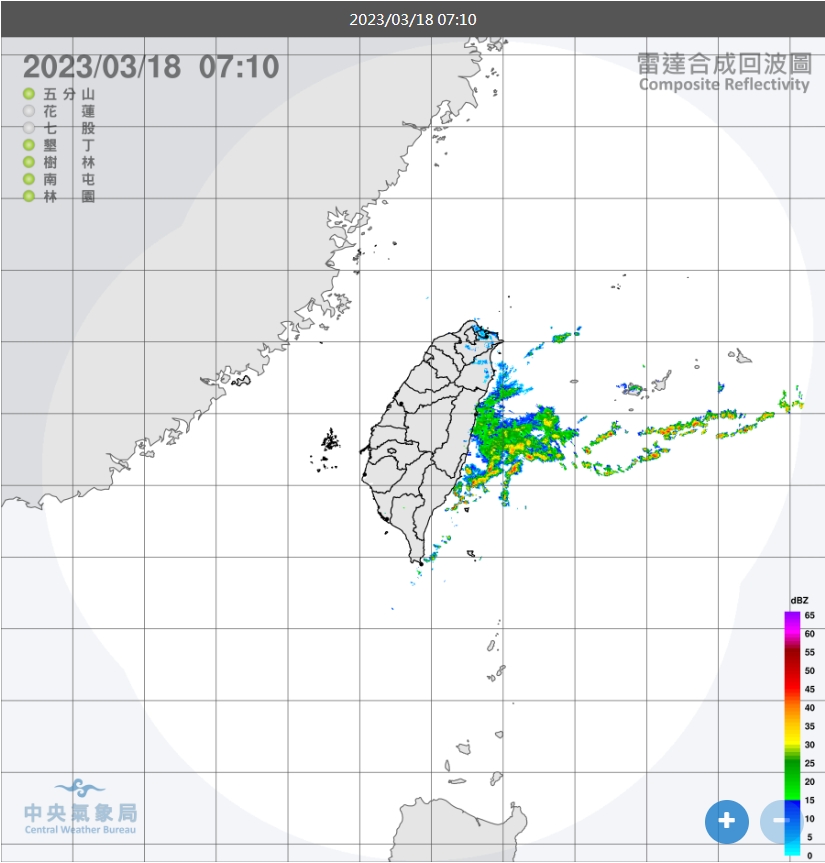 北部及東半部有局部短暫雨。(圖/中央氣象局)