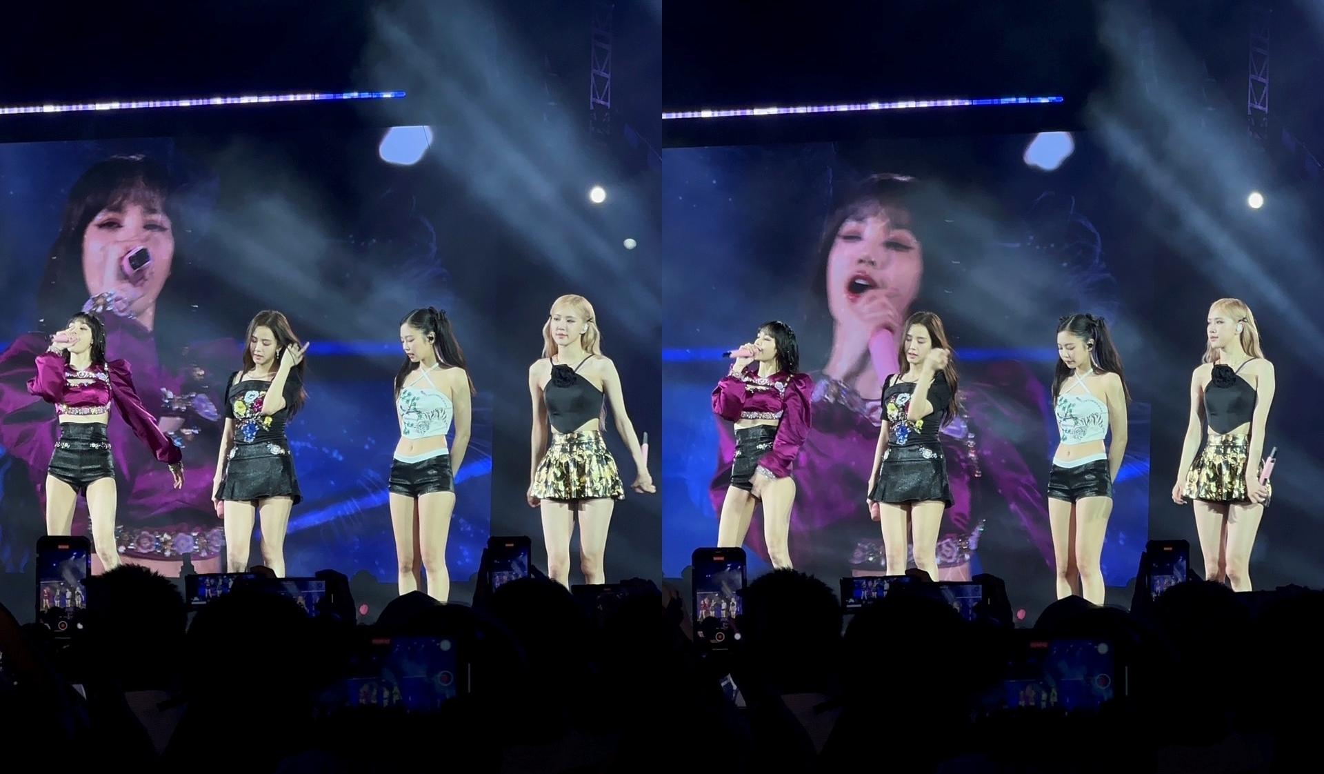 BLACKPINK高雄場第1天活動上的造型相當性感俏麗。(圖/讀者提供)