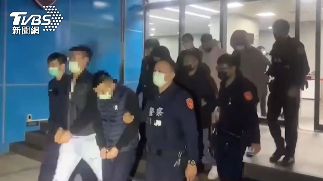 警方將六名涉案人查緝到案。（圖／TVBS）
