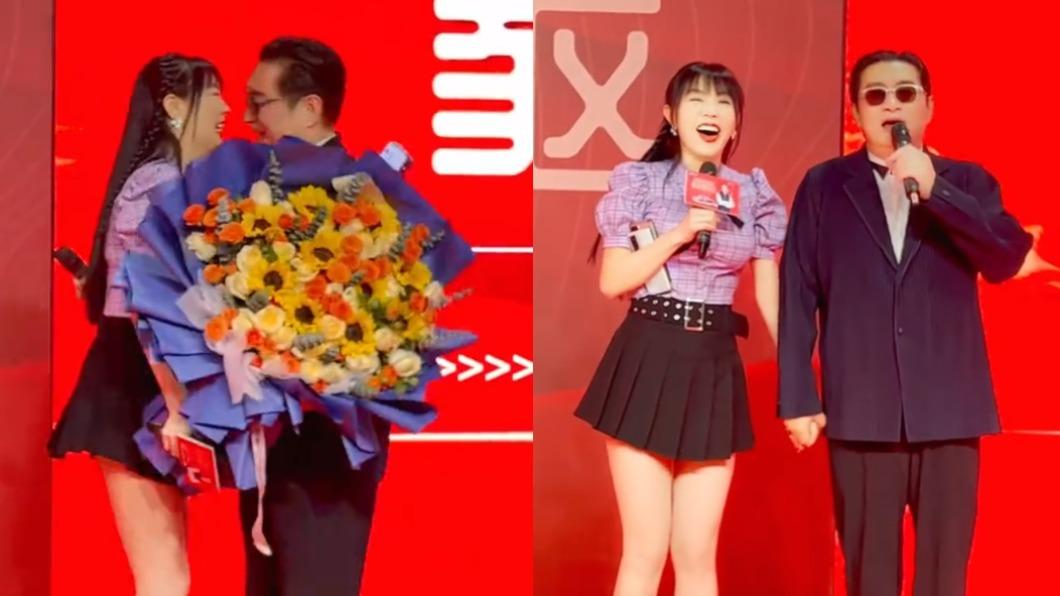 不藏了？劉樂妍嬌羞甜牽黃安　「夫妻對拜」震撼畫面流出