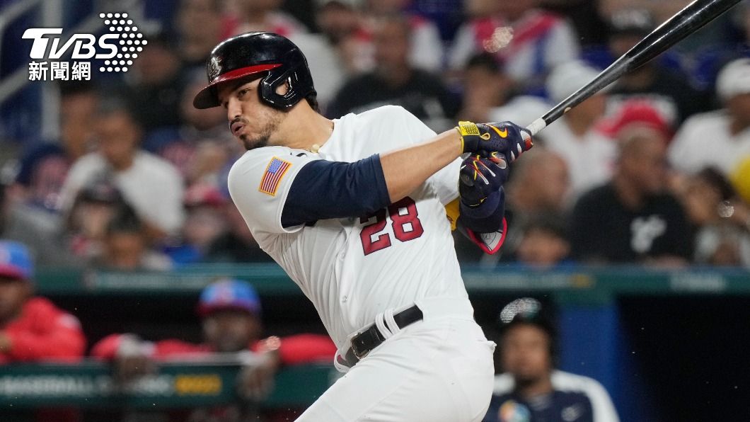 美國第四棒、三壘手亞瑞納多（Nolan Arenado）單場2安打、貢獻1打點。（圖／達志影像美聯社）