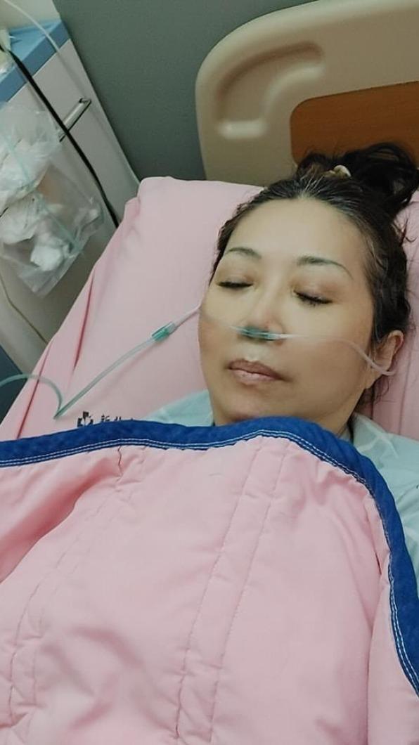 劉明珠感嘆生病像到鬼門關走了一遭。圖/翻攝自劉明珠臉書)