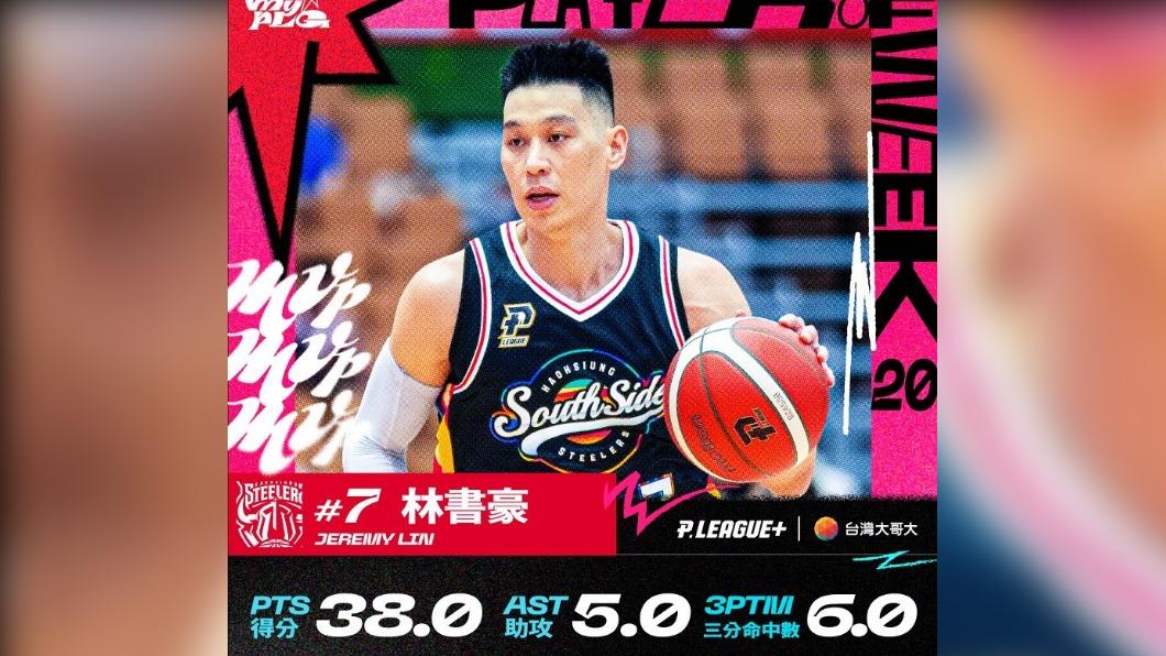 林書豪獲選單週最佳MVP。（圖／翻攝PLG臉書）