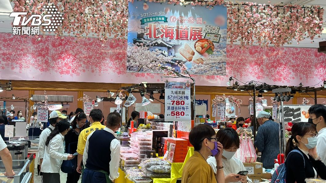 百貨預估,北海道展業績可望衝破4500萬。(圖/許稚佳攝)
