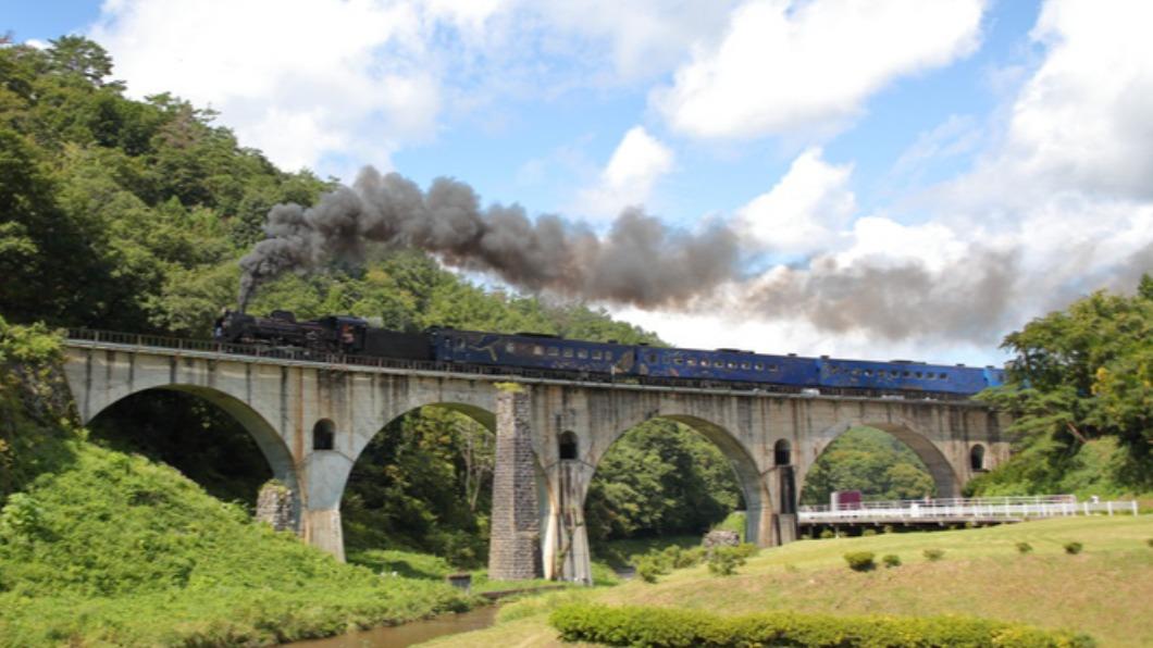 火車過橋，如畫場景如實呈現。(圖/ 元本旅遊.蘇昭旭 提供)