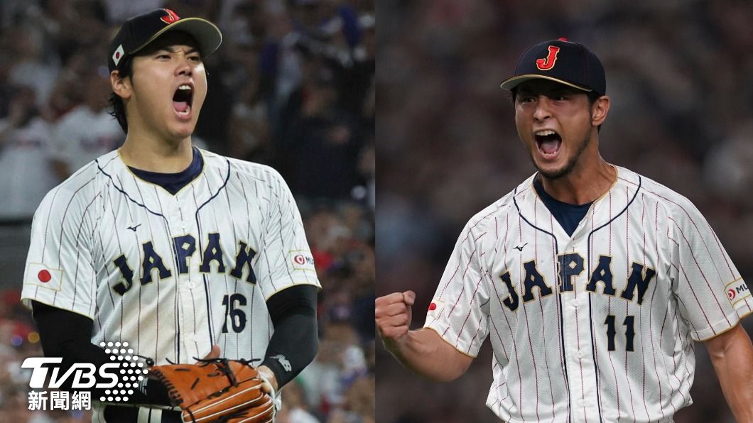 投手群中有旅美經歷的大谷翔平（左）及達比修有（右）。（圖／達志影像美聯社）