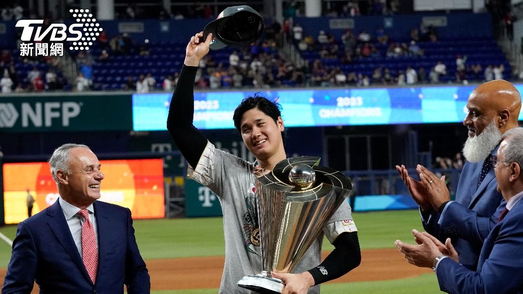 大谷翔平今年3月帶領日本國家隊奪下WBC經典賽冠軍。（圖／達志影像美聯社）