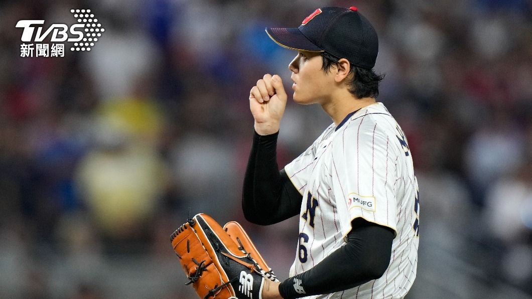 大谷翔平在經典賽冠軍戰於9局上出場,負責關門。(圖/達志影像美聯社)