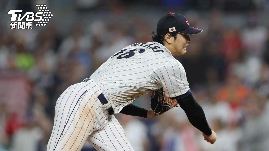 大谷翔平在第9局作為後援投手出場。(圖/達志影像美聯社)