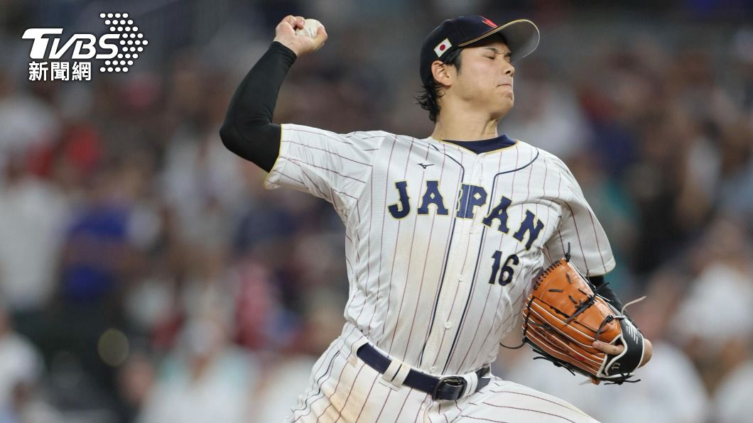 大谷翔平最後飆出再見三振,終結美國隊反攻希望。(圖/達志影像美聯社)