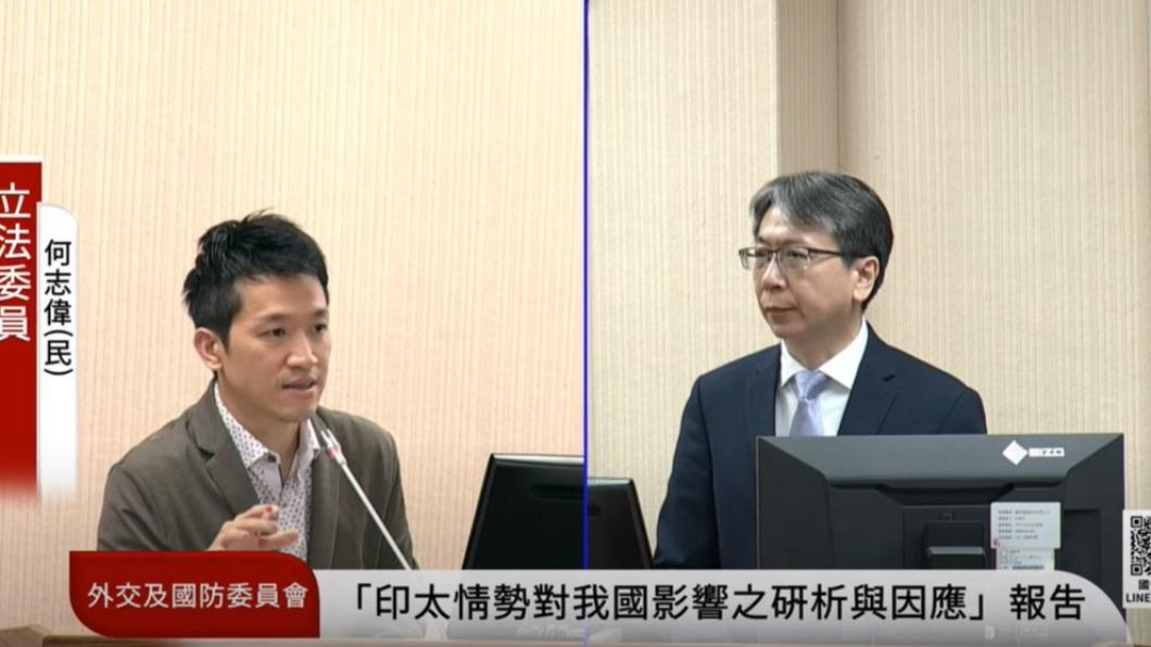民進黨立委何志偉、國安局長蔡明彥(圖/翻攝自國會頻道)