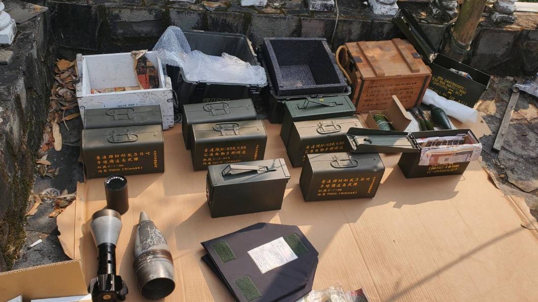 其他查獲的相關物證是否屬於軍品，現由桃園憲兵隊確認中。（圖／民眾提供）