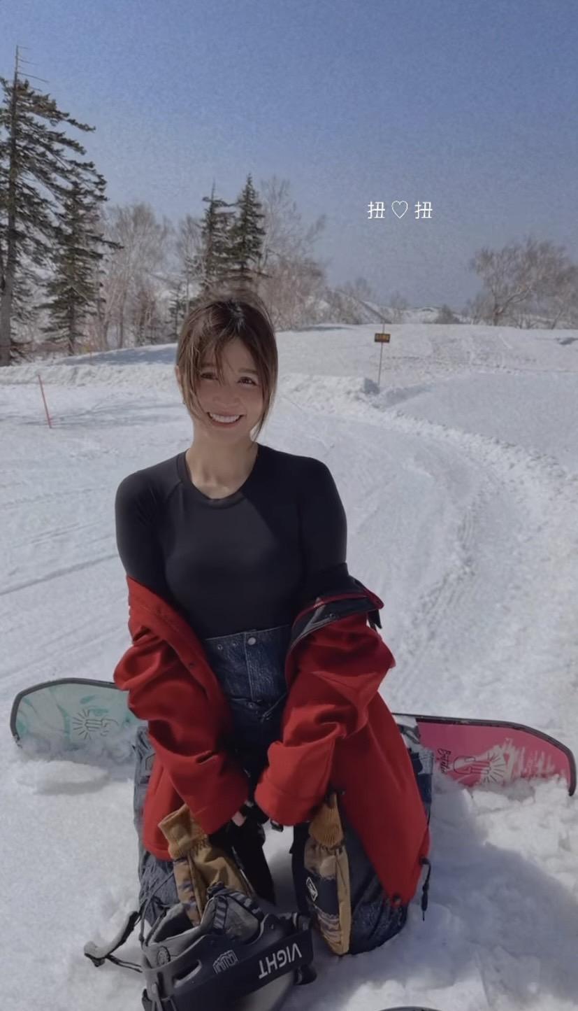 吳怡霈自爆滑雪重摔。（圖／翻攝自吳怡霈Instagram）