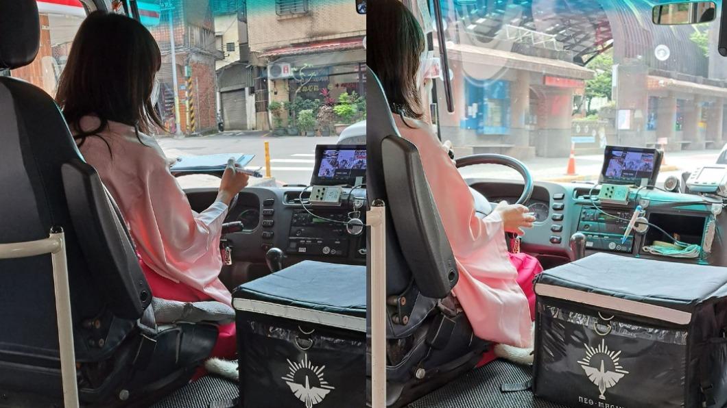 好仙!汐止巴士驚見「櫻花妹子」運將 夢幻和服背影超暈