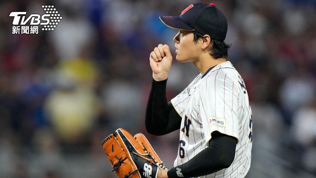 大谷翔平作為後援投手在9局上登板。(圖/達志影像美聯社)
