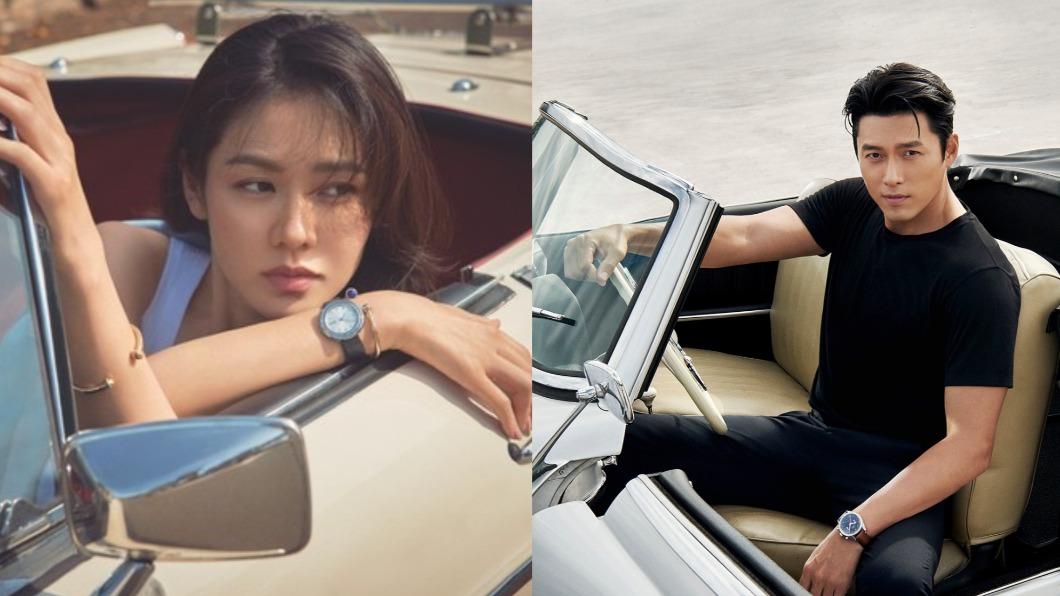 玄彬宣傳照與孫藝真5年前的雜誌照不謀而合。(圖/翻攝自omega IG、harpersbazaar.co.kr)