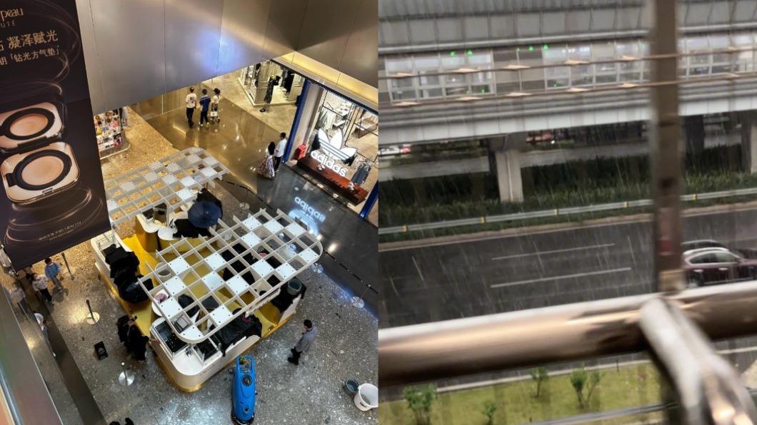 深圳市今日遭暴雨襲擊。（圖／翻攝自微博）