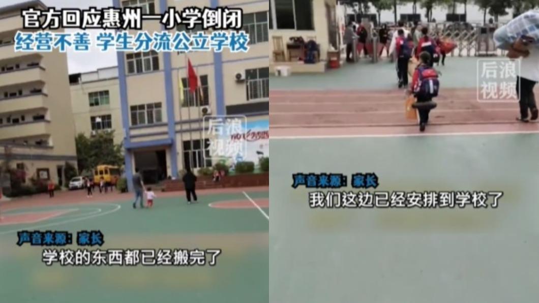 500多名學生將在政府協助下找到另一所學校。(圖/翻攝自《後浪視頻》微博)