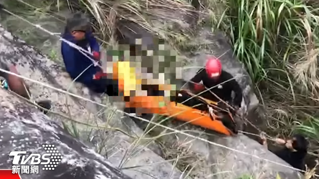 劇組在神仙谷取景時,2名工作人員墜谷身亡。(圖/TVBS)