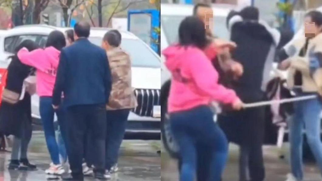 抓包尪抖內30萬！她當街棒打女主播　扯髮怒吼：線下還有多少