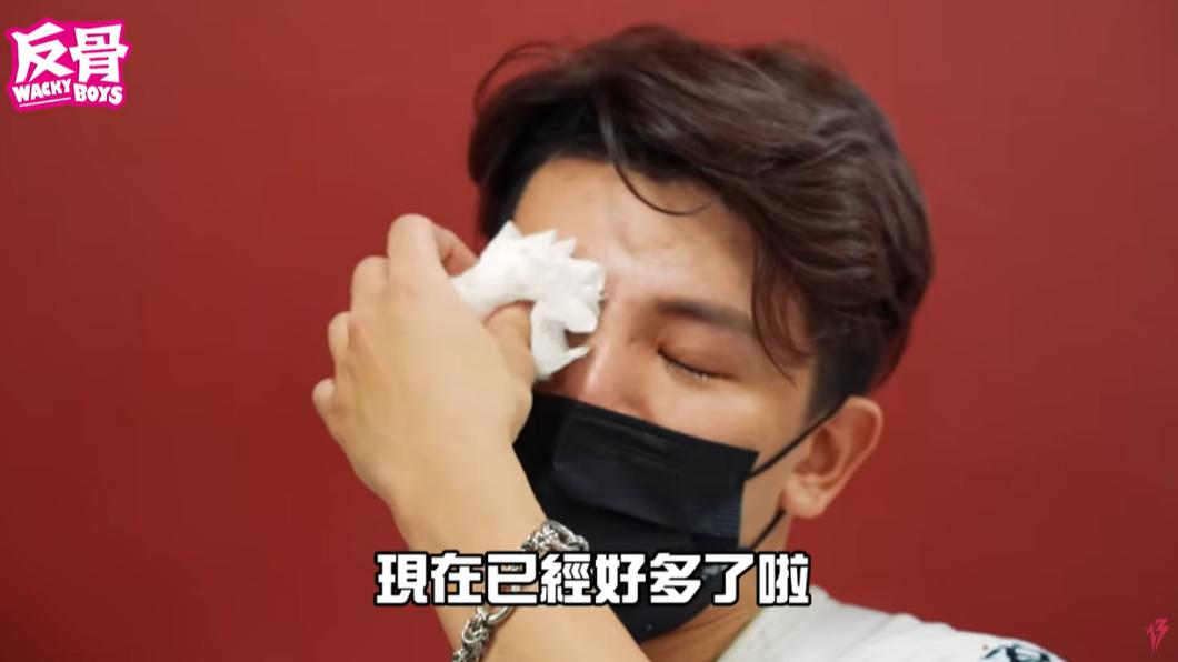孫生與林襄交談時回憶湧現,忍不住淚崩(圖/翻攝自WACKYBOYS 反骨男孩 YT頻道)