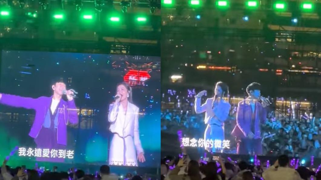 蔡卓妍擔任林俊傑香港站最後一場的表演嘉賓。(圖/翻攝自@糯米雞 YouTube)