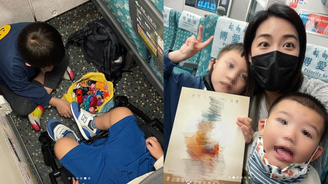 林可彤帶2兒搭高鐵 遇突發崩潰:在國外小孩早就不見