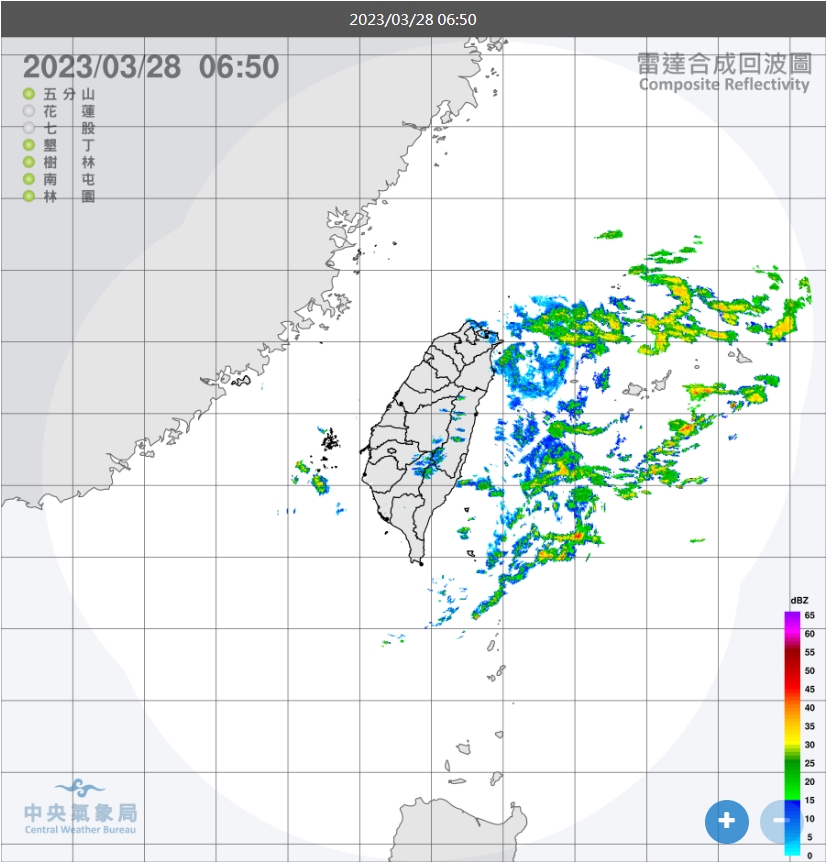 白天北部、東半部及中南部山區有局部短暫雨。(圖/中央氣象局)