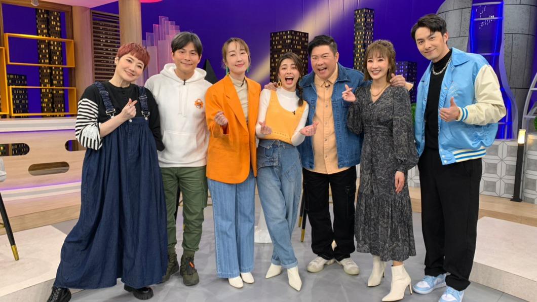 劉曉憶(左起)、孫協志、巴鈺、宇珊、曾國城、羅巧倫及張雁名。(圖/衛視中文台提供)