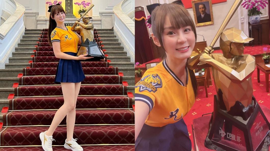 短今美照連發,大秀那雙「9階神腿」。(圖/翻攝自「@sammie_923」IG)