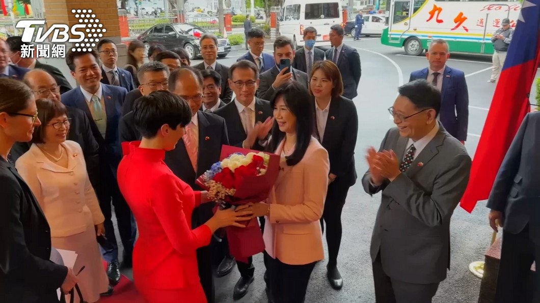 捷克議長艾達莫娃立院演說。（圖／TVBS資料畫面）