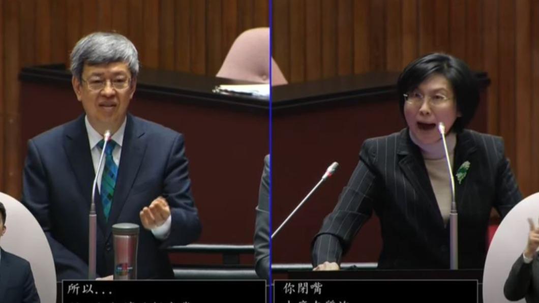 行政院長陳建仁、民進黨立委林岱樺。（圖／翻攝自國會頻道）