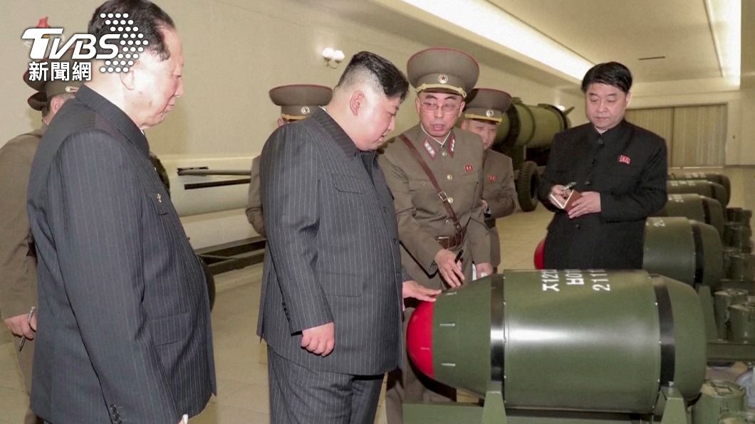圖輯/金正恩要求加快生產核武 北韓首度公開「核彈頭」