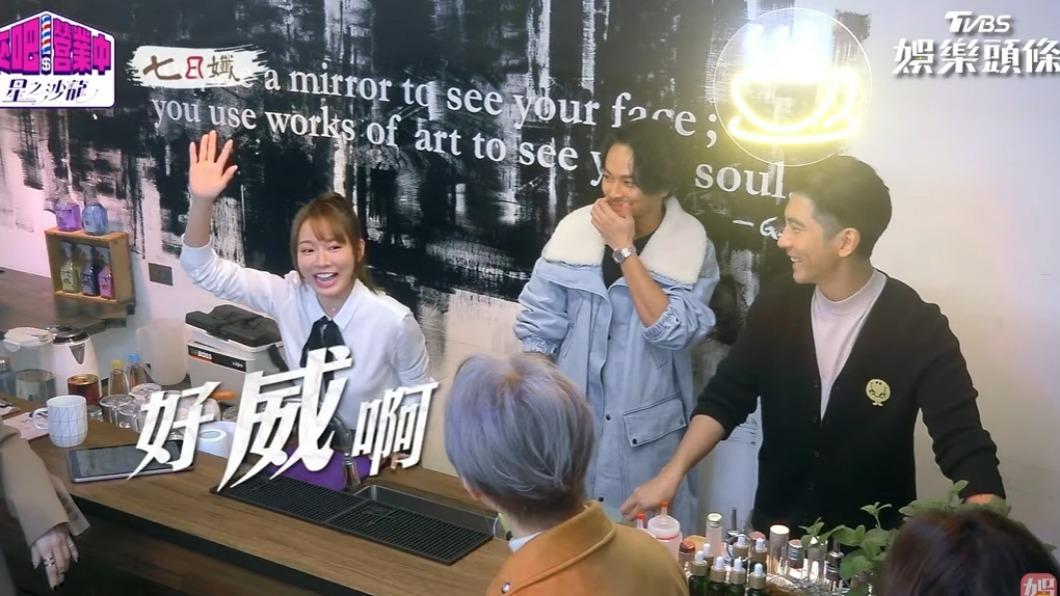 林莎分享自己想到的口號。(圖/翻攝自《來吧!營業中2》)