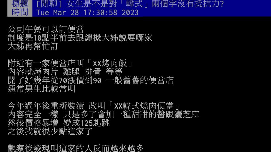 原PO發文。（圖／翻攝自PTT）