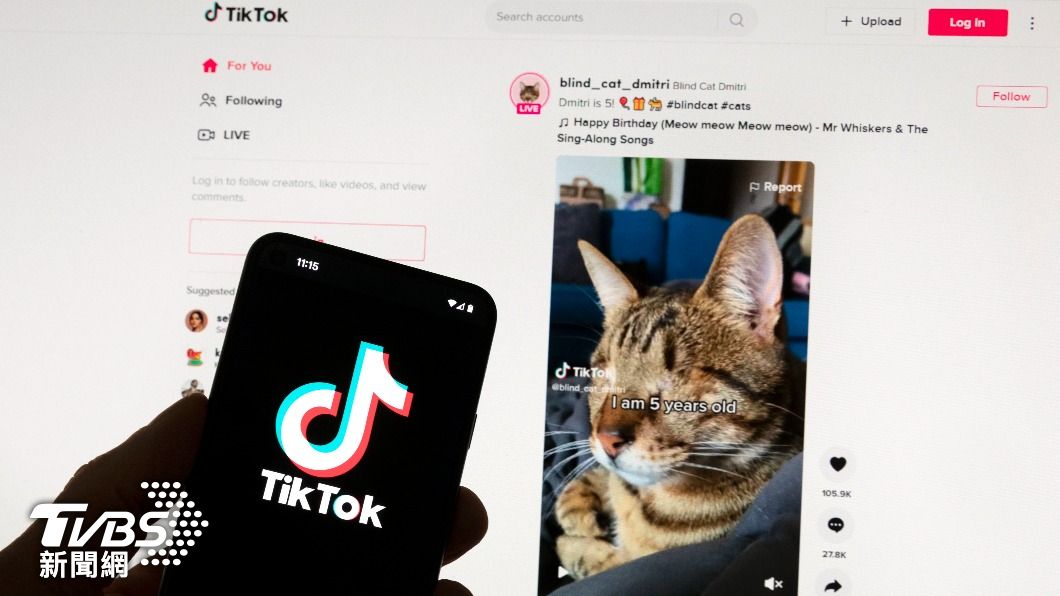美國國會考慮要全面禁用TikTok,掀起網路輿論熱議。(圖/達志影像美聯社)